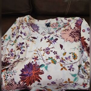 Buckle Floral Women's Top - Multicolor